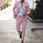 Herren Schlanke Passform 2-Teilig Hochzeit Gast Anzug Set | Lässig-Men Set-Kremer Mode