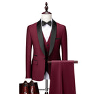 Herren Schlanke Passform Hochzeitsgast Anzug Set | Klassisch-Men Set-Kremer Mode