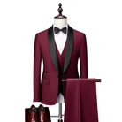 Herren Schlanke Passform Hochzeitsgast Anzug Set | Klassisch-Men Set-Kremer Mode