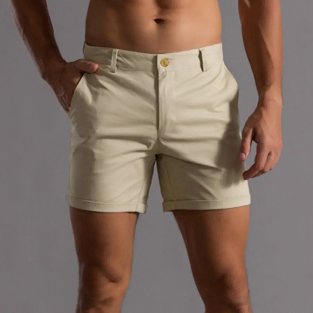 Herren Schlanke Passform Sommer Kurze Hosen | Lässig-Men Shorts-Kremer Mode