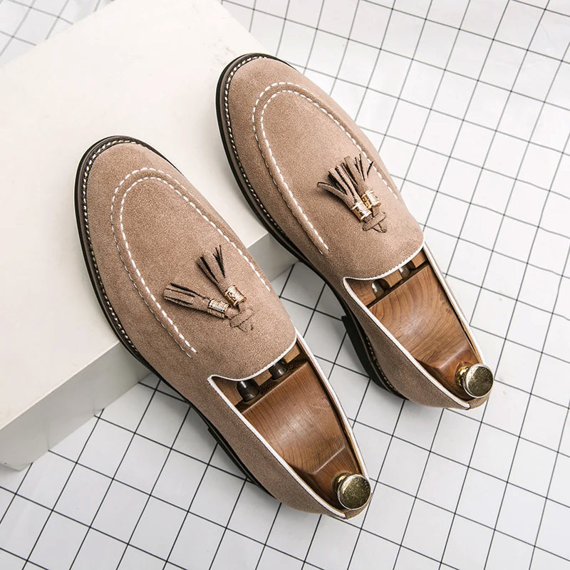 Herren Slip-On Flache Loafer | Mokassins-Men Loafers-Kremer Mode
