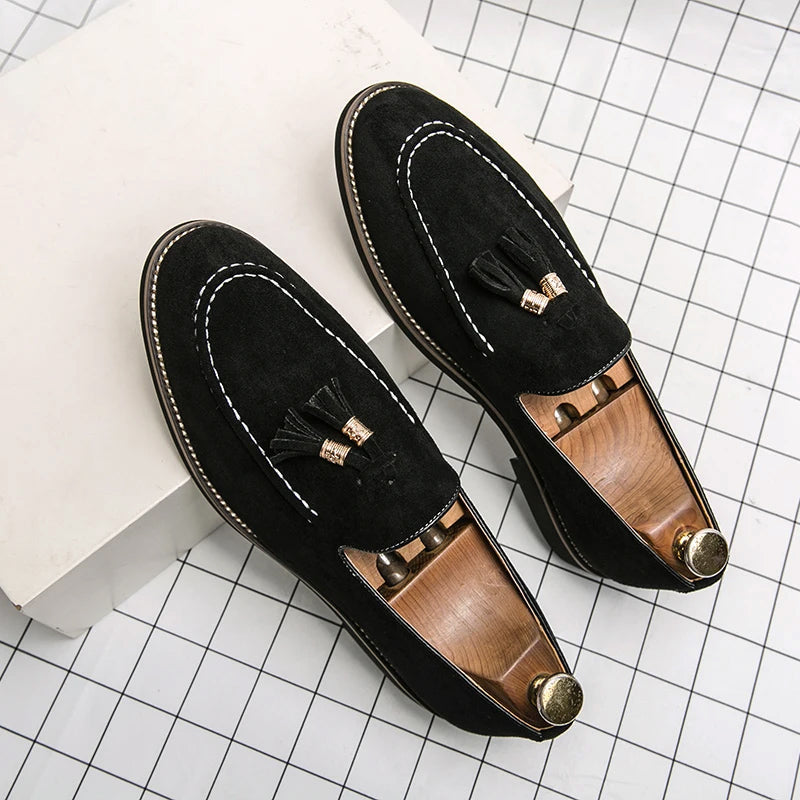 Herren Slip-On Flache Loafer | Mokassins-Men Loafers-Kremer Mode