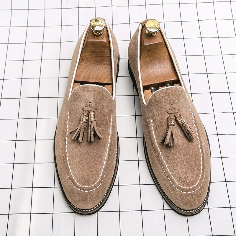 Herren Slip-On Flache Loafer | Mokassins-Men Loafers-Kremer Mode