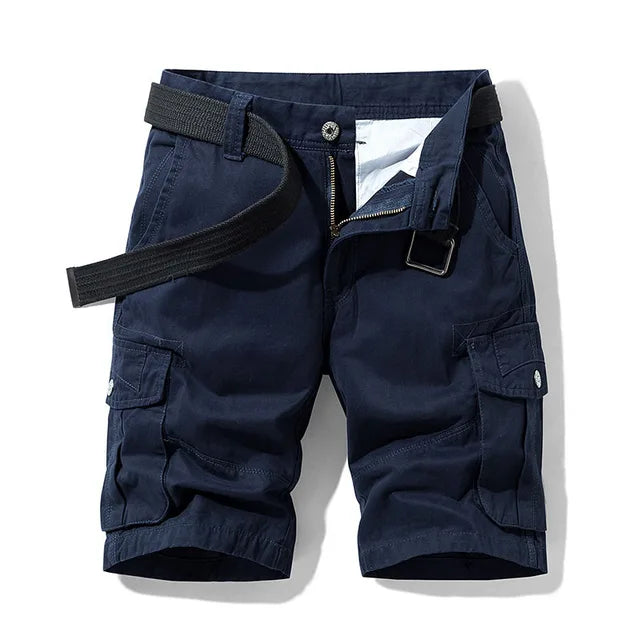Herren Sommer Cargo Kurze Hosen | Mehrere Taschen-Men Shorts-Kremer Mode