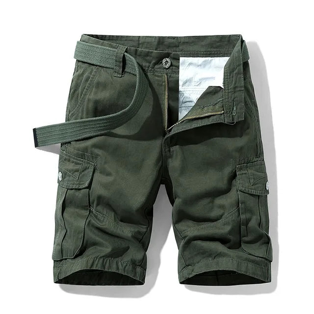 Herren Sommer Cargo Kurze Hosen | Mehrere Taschen-Men Shorts-Kremer Mode