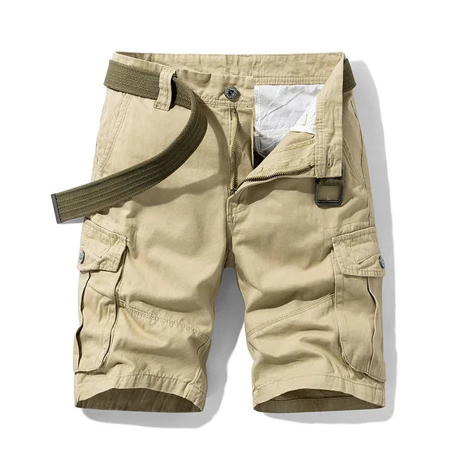 Herren Sommer Cargo Kurze Hosen | Mehrere Taschen-Men Shorts-Kremer Mode