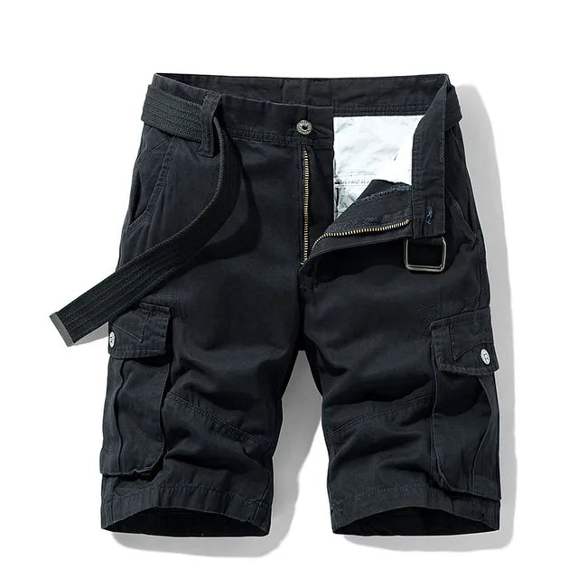 Herren Sommer Cargo Kurze Hosen | Mehrere Taschen-Men Shorts-Kremer Mode