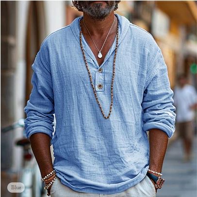 Herren Sommer Lässig Locker Hemd | Stilvoll-Men Shirt-Kremer Mode