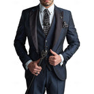 Herren Stilvolle Dreiteilige Hochzeitgast Anzug Set | Moderne-Men Set-Kremer Mode