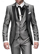 Herren Stilvolle Dreiteilige Hochzeitgast Anzug Set | Moderne-Men Set-Kremer Mode