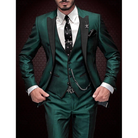 Herren Stilvolle Dreiteilige Hochzeitgast Anzug Set | Moderne-Men Set-Kremer Mode