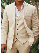 Herren Stilvolles 3-teiliges Hochzeitsgast-Anzug-Set | Modern-Men Set-Kremer Mode