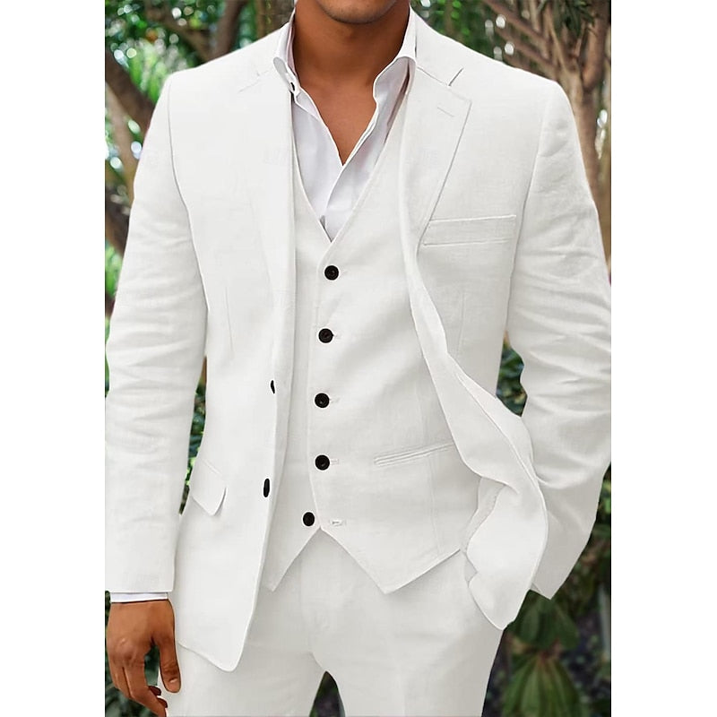 Herren Stilvolles 3-teiliges Hochzeitsgast-Anzug-Set | Modern-Men Set-Kremer Mode