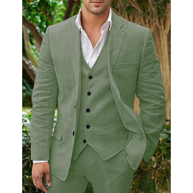 Herren Stilvolles 3-teiliges Hochzeitsgast-Anzug-Set | Modern-Men Set-Kremer Mode