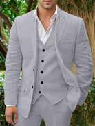 Herren Stilvolles 3-teiliges Hochzeitsgast-Anzug-Set | Modern-Men Set-Kremer Mode