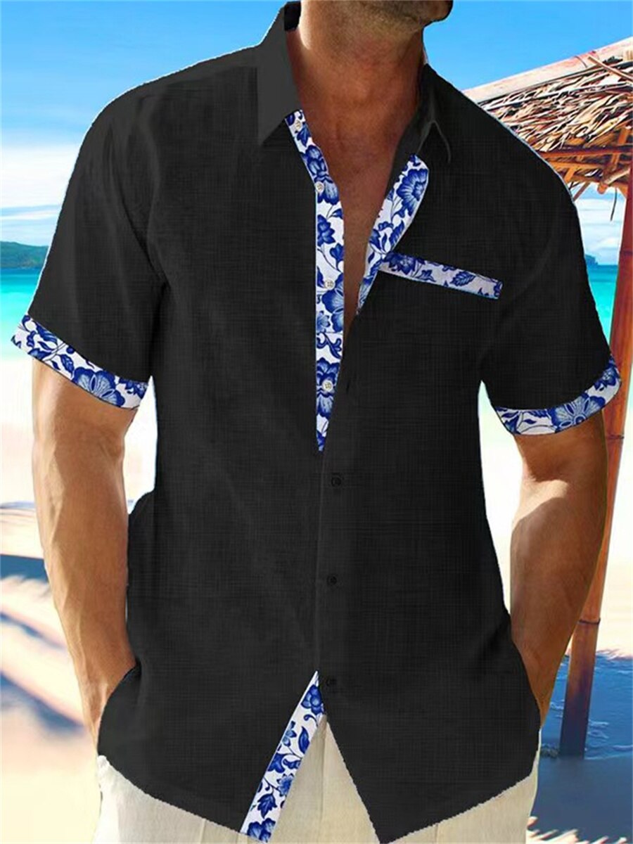 Herren Strand Sommer Hemd | Kurzarm-Men Shirt-Kremer Mode