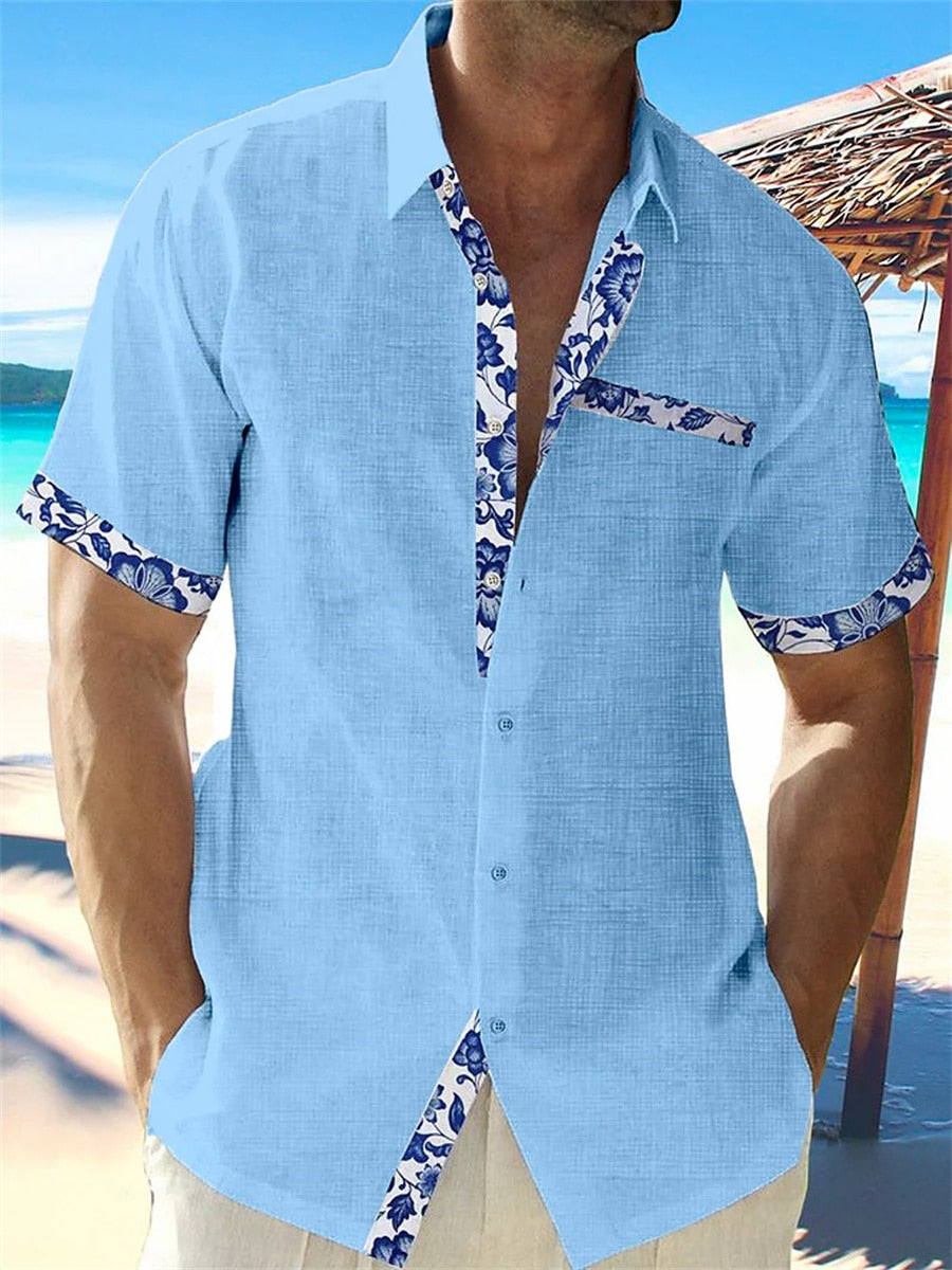 Herren Strand Sommer Hemd | Kurzarm-Men Shirt-Kremer Mode