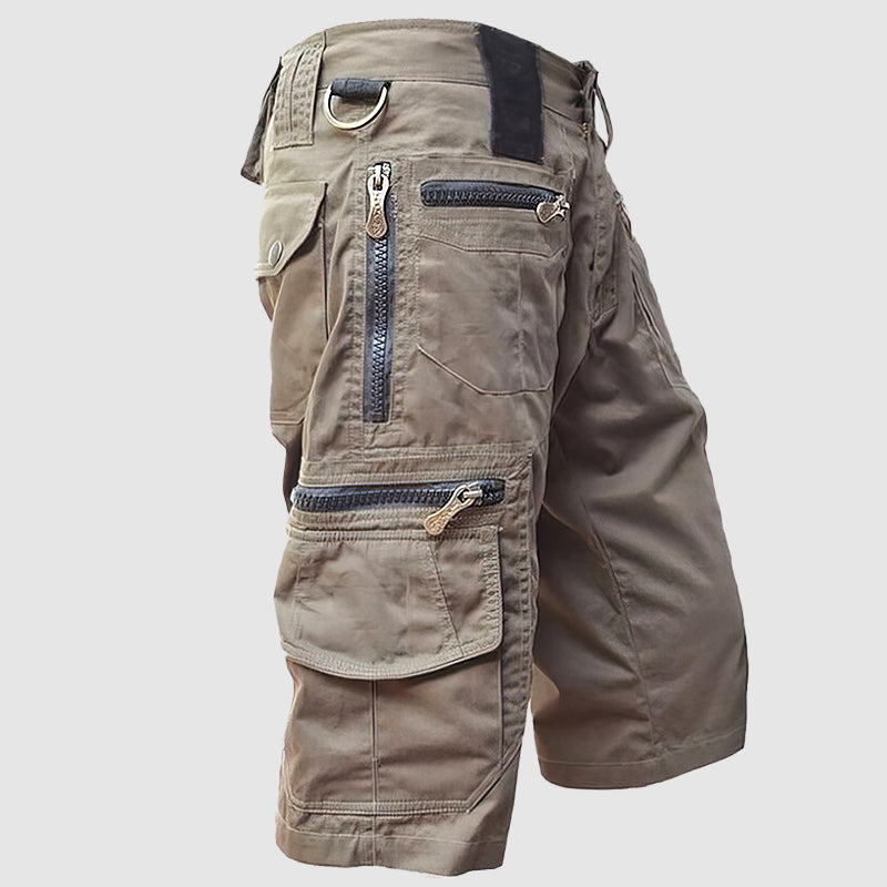 Herren Taktische Multi Taschen Cargo Shorts | Draußen-Men Short-Kremer Mode
