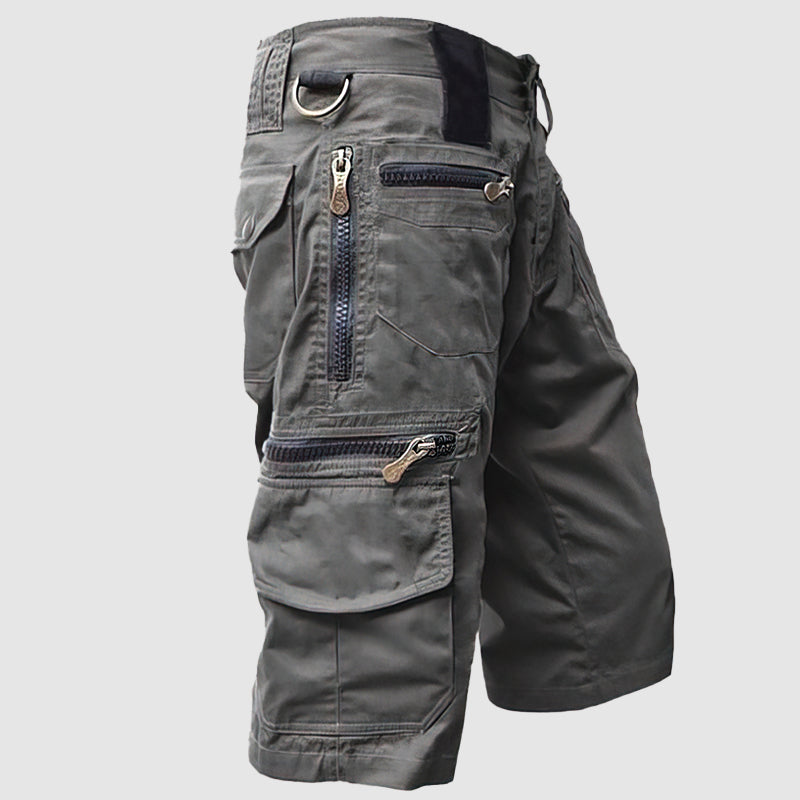 Herren Taktische Multi Taschen Cargo Shorts | Draußen-Men Short-Kremer Mode