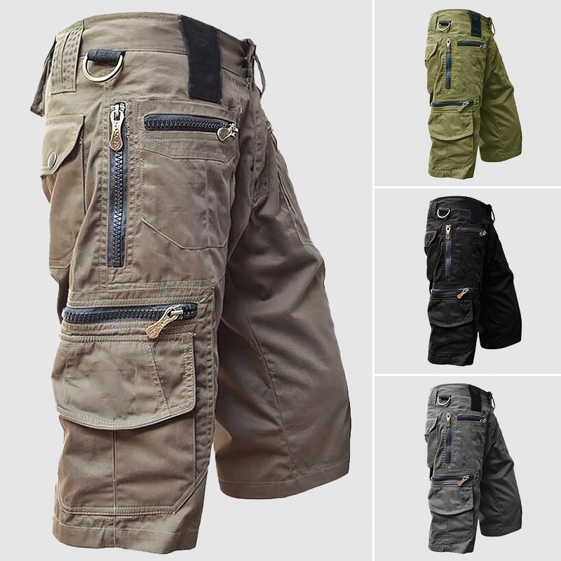 Herren Taktische Multi Taschen Cargo Shorts | Draußen-Men Short-Kremer Mode