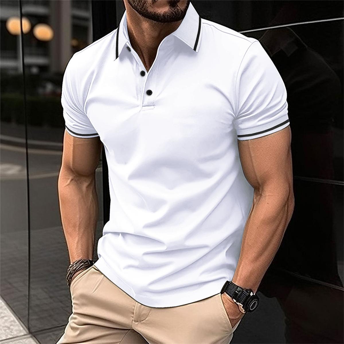 Klassisches Polohemd für Herren | Kurzarm-Men Polo-Kremer Mode