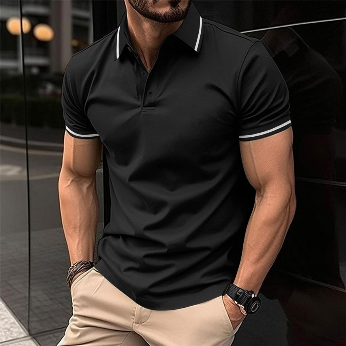 Klassisches Polohemd für Herren | Kurzarm-Men Polo-Kremer Mode