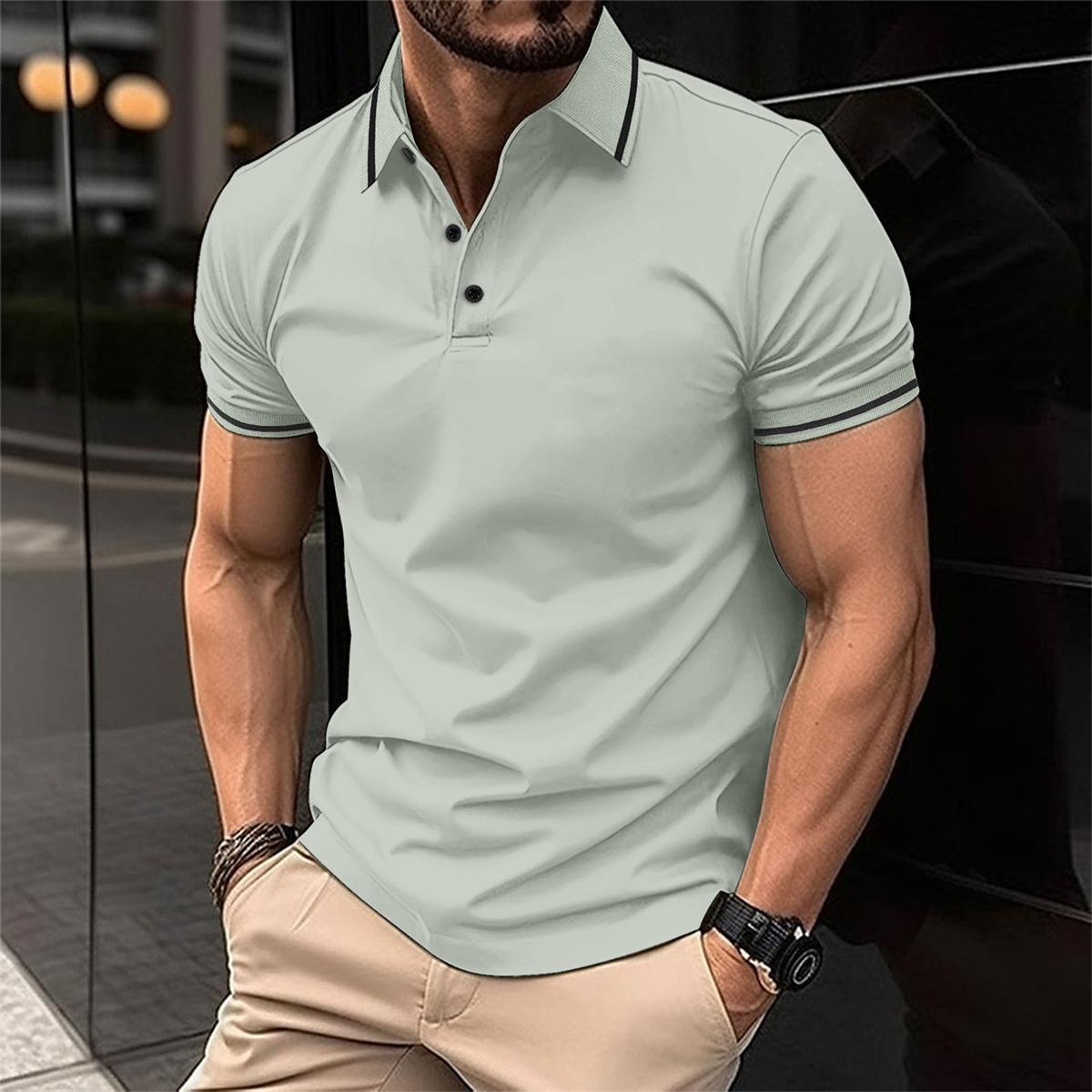 Klassisches Polohemd für Herren | Kurzarm-Men Polo-Kremer Mode