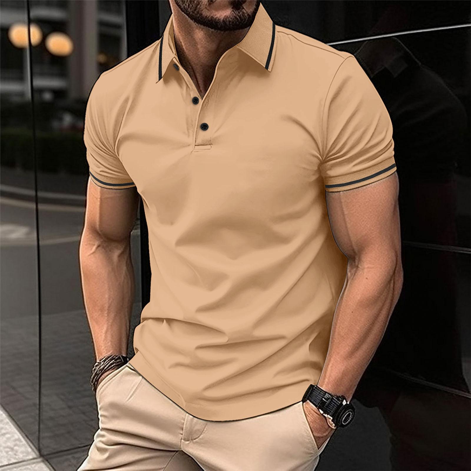 Klassisches Polohemd für Herren | Kurzarm-Men Polo-Kremer Mode