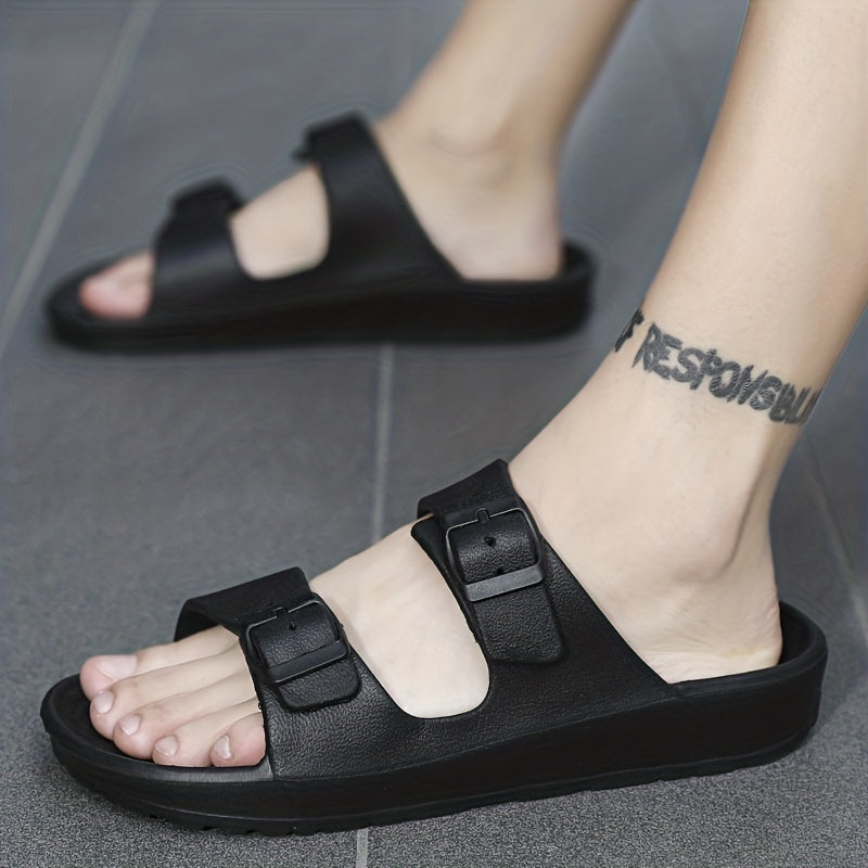 Unisex Klassisch Zwei Riemen Outdoor Hausschuhe | Slip On-Slippers-Kremer Mode